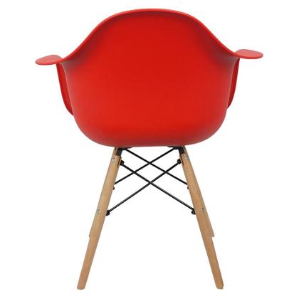 Imagem de Kit 3 Cadeiras Charles Eames Eiffel Design Wood Com Braços