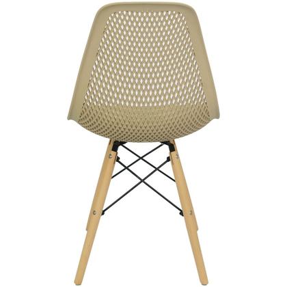 Imagem de Kit 3 Cadeiras Colmeia Furadinha Heloisa Eloá Charles Eames Eiffel Base Madeira