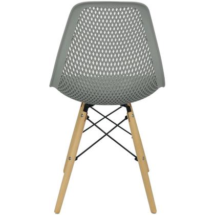 Imagem de Kit 3 Cadeiras Colmeia Furadinha Heloisa Eloá Charles Eames Eiffel Base Madeira