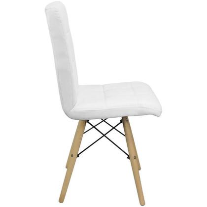 Imagem de Kit 3 Cadeiras Gomos Eiffel Eames Fitz Dublin Estofada Base