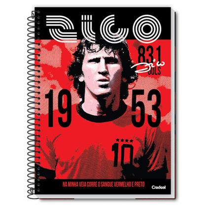 Imagem de Kit 3 Cadernos C/D 1 Matéria Zico 80fls Time Flamengo Pôster