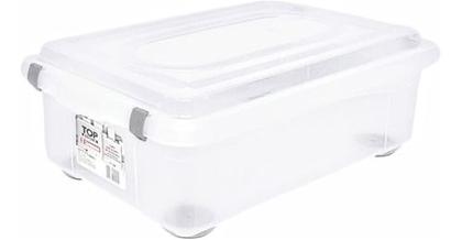 Imagem de Kit 3 Caixa Organizadora Grande Baixa 28,2 L Rígida Sanremo
