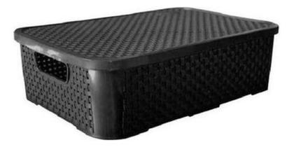 Imagem de Kit 3 Caixas Cesto Organizador Rattan 70, 25 E 10 Litros