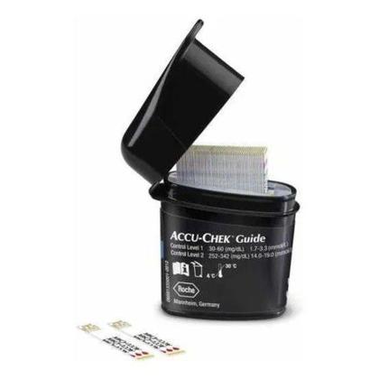 Imagem de Kit 3 Caixas Tiras De Glicemia Accu Chek Guide 50 Unidades - XFarma