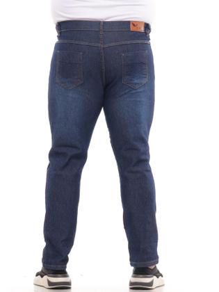 Imagem de Kit 3 Calça Jeans Masculina Plus Size Básica do 50 ao 56 Calça Plus Size