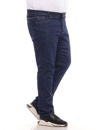 Imagem de Kit 3 Calça Jeans Masculina Plus Size Básica do 50 ao 56 Calça Plus Size