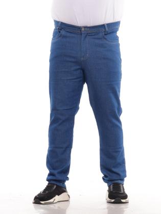 Imagem de Kit 3 Calça Jeans Masculina Plus Size Básica do 50 ao 56 Calça Plus Size