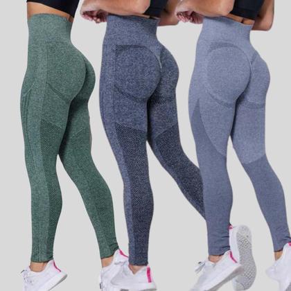 Imagem de Kit 3 Calça legging Academia Levanta Bumbum fitness