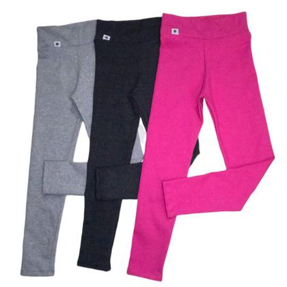 Imagem de Kit 3 Calça Legging Infantil para Menina