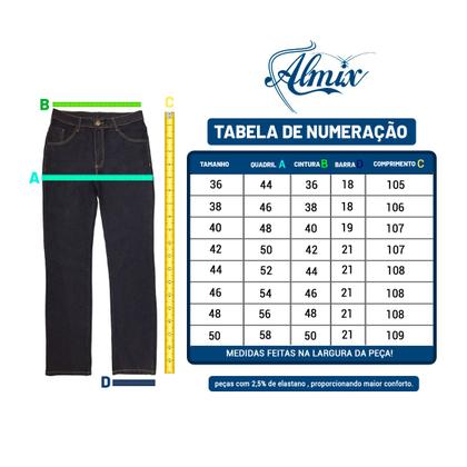 Imagem de Kit 3 Calça Masculina Jeans c/ Elastano Atacado