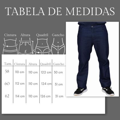 Imagem de Kit 3 Calça Masculina Jeans Plus Size Slim Lycra Stretch