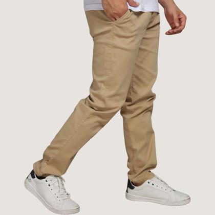Imagem de Kit 3 Calça Sarja Masculina Calca Masculino C/lycra Elastano