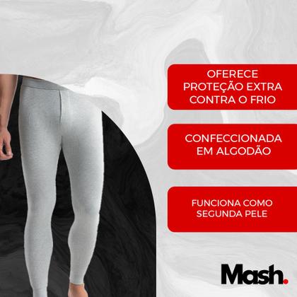 Imagem de Kit 3 Calça Térmica Mash Ceroula Masculina Canelada Inverno