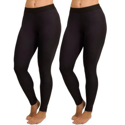 Imagem de KIT 3 Calça Térmica Proteção UV Vekyo Adulto Segunda Pele Ciclista Moda Fitness Feminina