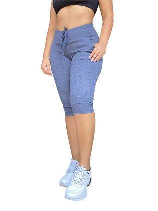 Imagem de Kit 3 calças corsarios feminina cintura alta elastano