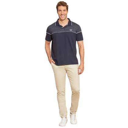 Imagem de Kit 3 Calças de Sarja Chino Com Bolso Traseiro Embutido Alfaiataria