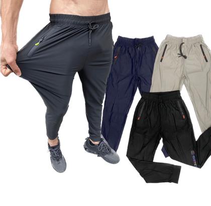 Imagem de ! kit 3 calças elástica dri-fit premium tecido leve e confortável para treinamentos!