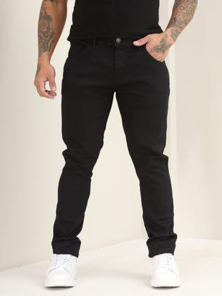 Imagem de Kit 3 Calças Jeans Lisa Masculina Skinny Básica Com Lycra A- 130/133/151