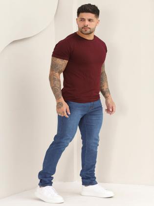 Imagem de Kit 3 Calças Jeans Lisa Masculina Skinny Básica Com Lycra A- 130/133/151