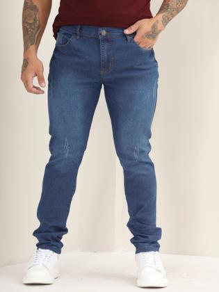 Imagem de Kit 3 Calças Jeans Lisa Masculina Skinny Básica Com Lycra A- 130/133/151