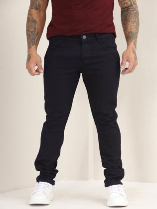 Imagem de Kit 3 Calças Jeans Lisa Masculina Skinny Básica Com Lycra A- 130/133/151