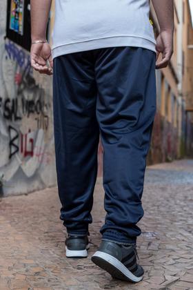 Imagem de KIT 3 Calças Jogger Plus Size Lisa Masculina Elástico na Barra 106
