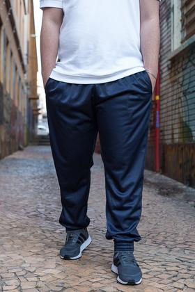 Imagem de KIT 3 Calças Jogger Plus Size Lisa Masculina Elástico na Barra 106