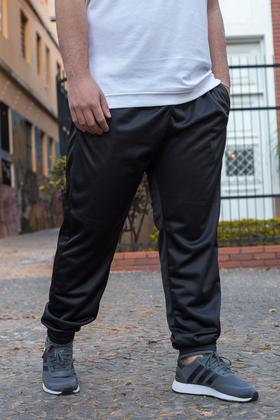 Imagem de KIT 3 Calças Jogger Plus Size Lisa Masculina Elástico na Barra 106