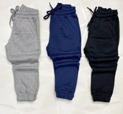 Imagem de Kit 3 Calças Premium Moletom Infantil Juvenil 1 a 16 Com Punho Bolso Cordão Flanelada