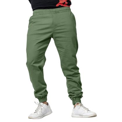 Imagem de Kit 3 Calças Sarja Conforto e Estilo para Qualquer Ocasião