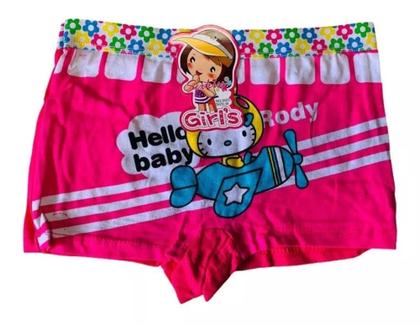 Imagem de Kit 3 Calcinha Box Cueca Feminina Infantil Menina Girl Boxer Conforto Kids