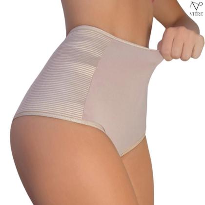 Imagem de Kit 3 Calcinha Cinta Modeladora Cintura Alta Segura Culote