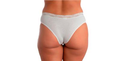 Imagem de Kit 3 Calcinha Conforto Renda Lisa Linda Brasil