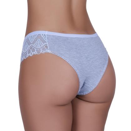 Imagem de Kit 3 Calcinha de Algodao Renda Listrada - c2 KIT 3 CALCINHA LIVÍA