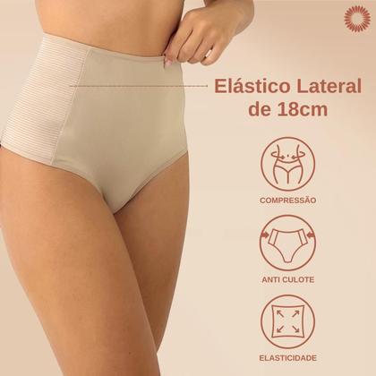 Imagem de Kit 3 Calcinha Modeladora Cinta Elástico Anti Culote Rupee