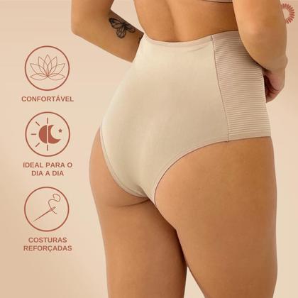 Imagem de Kit 3 Calcinha Modeladora Cinta Elástico Anti Culote Rupee