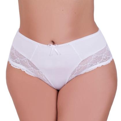 Imagem de Kit 3 Calcinha Plus Size com detalhe de Renda Tanga Grande - c1 KIT 3 CALCINHA VALÉRIA