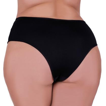 Imagem de Kit 3 Calcinha Plus Size com detalhe de Renda Tanga Grande - c1 KIT 3 CALCINHA VALÉRIA