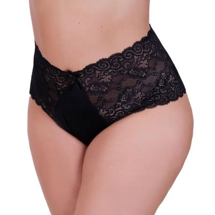Imagem de Kit 3 Calcinha Plus Size de Renda Tanga Grande 46 48 50 52 54 - c5 KIT 3 CALCINHAS TALITA