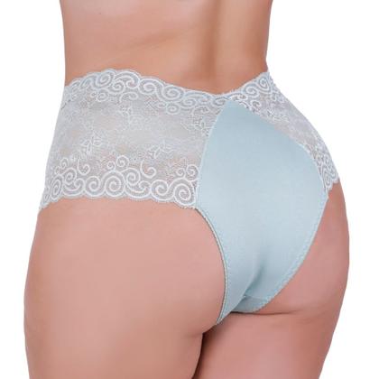 Imagem de Kit 3 Calcinha Plus Size de Renda Tanga Grande  46 48 50 52 54 - KIT 3 CALCINHA TALITA