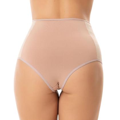 Imagem de Kit 3 Calcinhas Cinta Confortável Modeladora Feminina Elástico Lateral Ajuste Perfeito Aperta Barriga PósParto