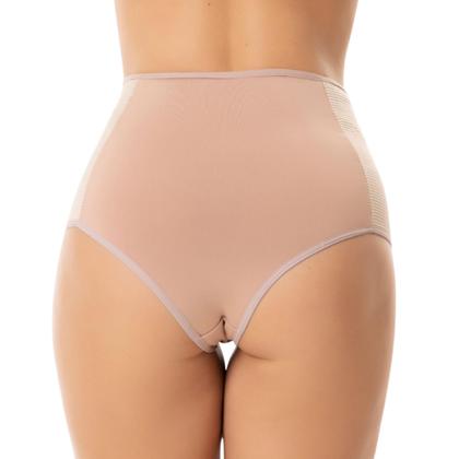 Imagem de Kit 3 Calcinhas Cinta Modeladora Confortável Elástico Lateral Ajuste Aperta Barriga Pós-Parto