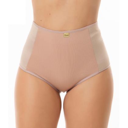 Imagem de Kit 3 Calcinhas Cinta Modeladora Confortável Elástico Lateral Ajuste Aperta Barriga Pós-Parto