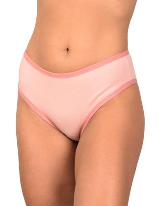 Imagem de Kit 3 Calcinhas Conforto em Cotton Algodão Liso Lingerie Feminina