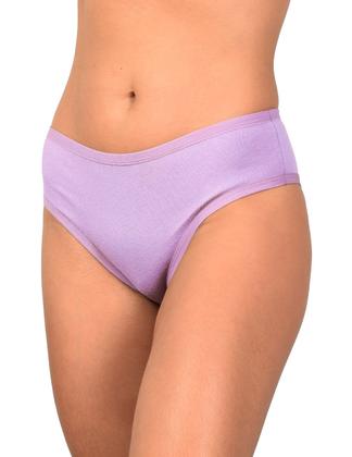 Imagem de Kit 3 Calcinhas Conforto em Cotton Algodão Liso Lingerie Feminina