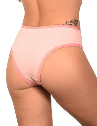 Imagem de Kit 3 Calcinhas Conforto em Cotton Algodão Liso Lingerie Feminina