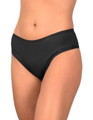 Imagem de Kit 3 Calcinhas Conforto em Cotton Algodão Liso Lingerie Feminina