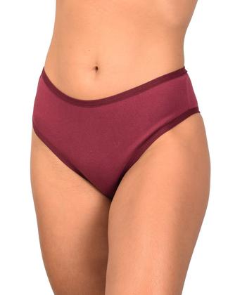 Imagem de Kit 3 Calcinhas Conforto em Cotton Algodão Liso Lingerie Feminina