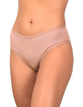 Imagem de Kit 3 Calcinhas Conforto em Cotton Algodão Liso Lingerie Feminina