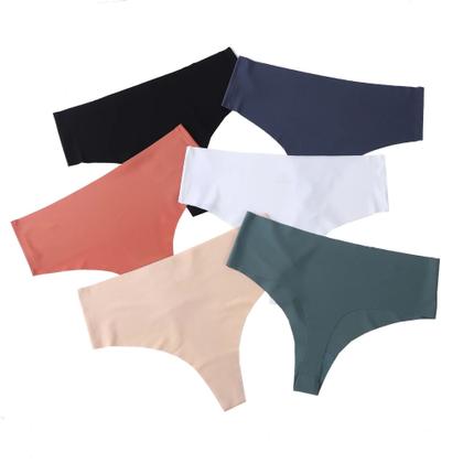 Imagem de Kit 3 Calcinhas Fio Dental Sem Costura Cós Alto Duplo Compressão Corte a Laser Cintura Alta